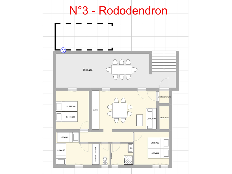 Gite "Rhododendron" 6 à 8 personnes à Pussy